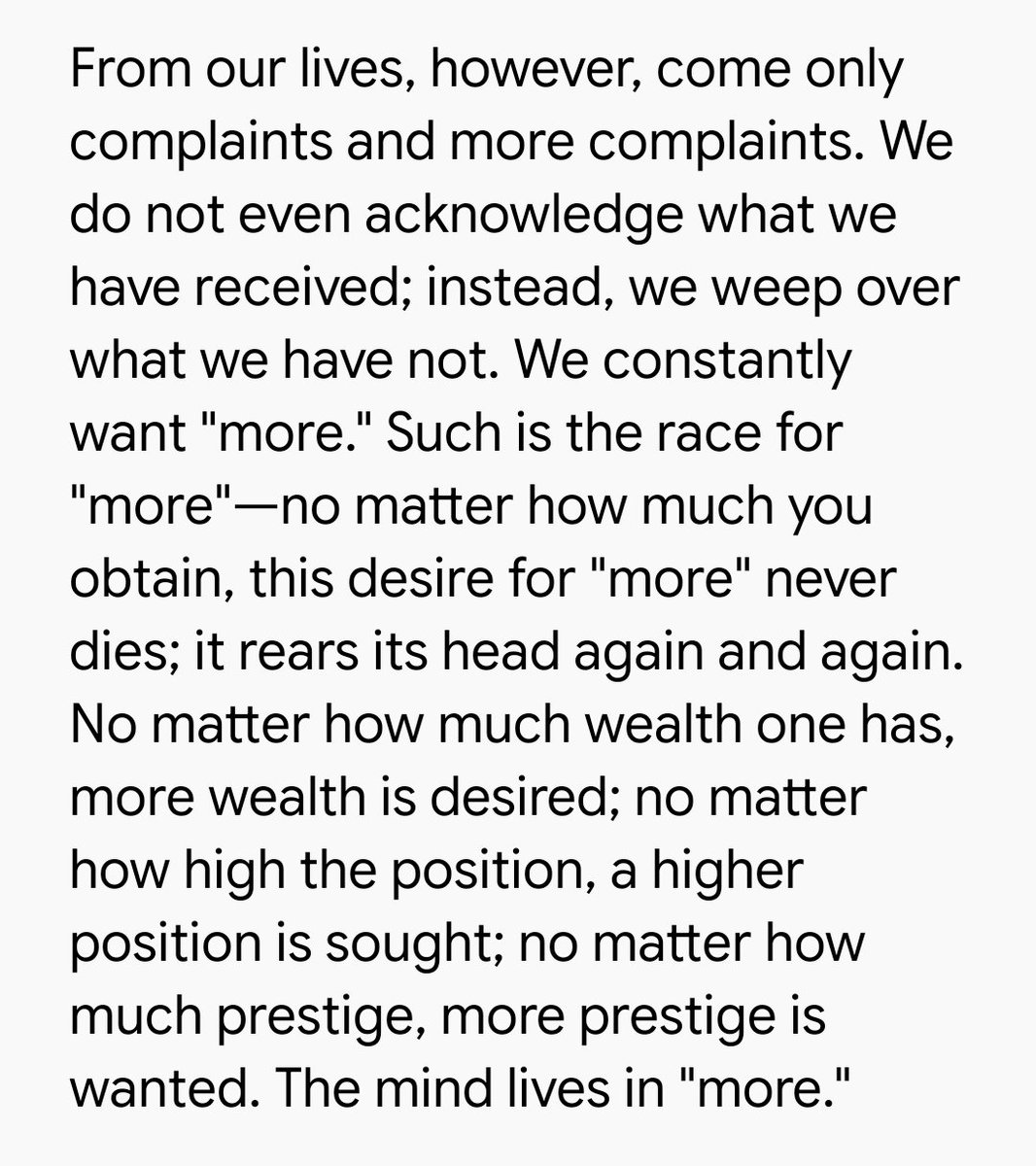 DM724201BREPM's tweet photo. We are unaware of how valuable what we already possess is. Only those who become conscious of this are truly spiritual. A deep sense of gratitude arises in their lives for how much the Divine has bestowed. From their lives arise prayer and thanksgiving. https://t.co/KvbVZ7OYYZ