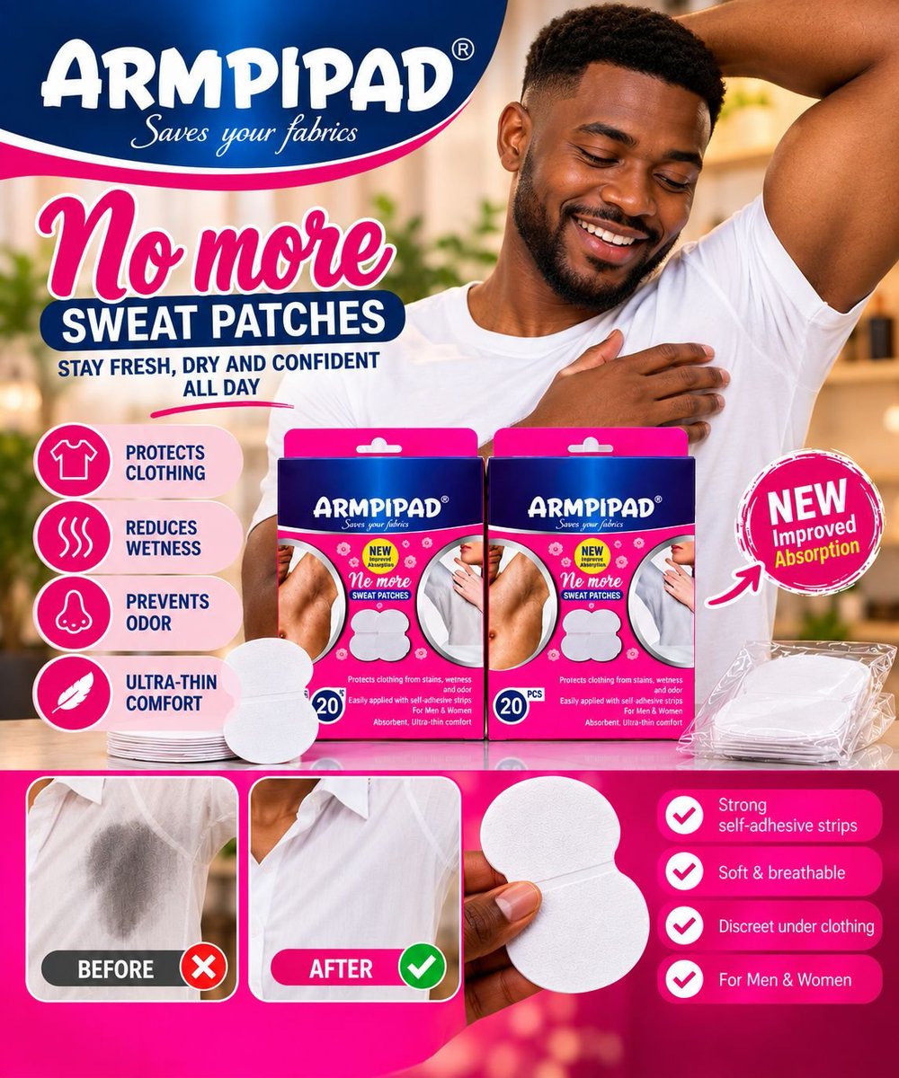 armpipadng's tweet photo. Good afternoon good people. 🌧️

We officially want to create the awareness that our Armpipad underarm sweatpad brand is a UNISEX product. So, both male and female can make use of our underarm sweat pads comfortably. 🕺🏽💃🏽 https://t.co/T365f0WHyY