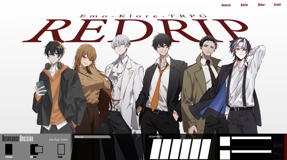 yoi_tanoshi's tweet photo. エモクロアTRPG『REDRIP』

▶DL　ゆめみさん
▶HO1　香臥 咲兎 / みゅ。さん
▶HO2　灰墨 狼志 / よい

END9 林檎　両生還にて終了しました……！！！😭😭😭🫶
本当に胃が痛くて大好きで最高です、ありがとう自陣！！！ https://t.co/mG6tvmHPGk