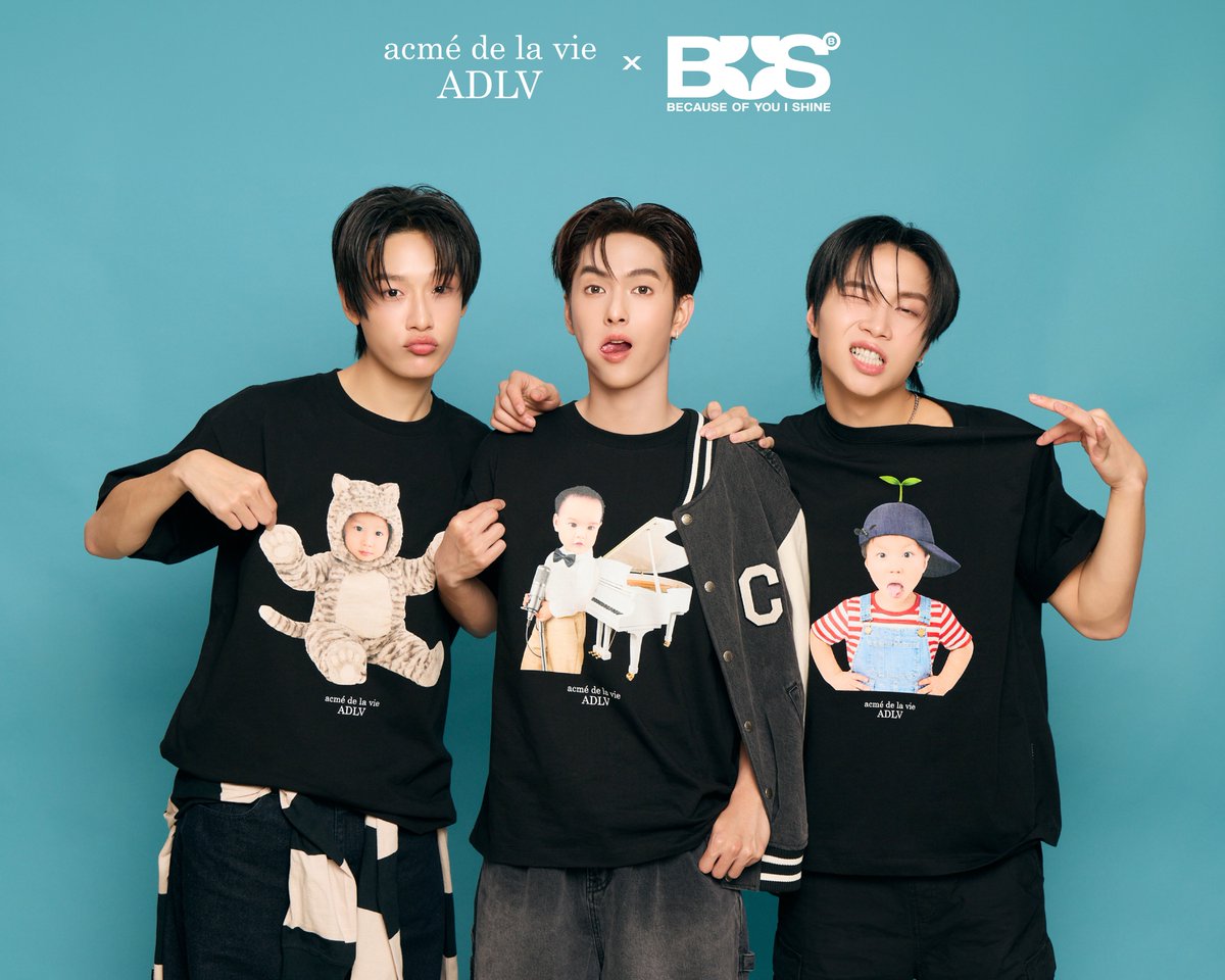 Adlv_Thailand's tweet photo. ADLV × BUS Exclusive Collection 🖤

Inspired by childhood portraits, personal passions, and the interests that define each member, the ADLV × BUS T-shirt Collection captures the distinctive personalities of BUS through a new expression of streetwear.

Childhood images meet personal hobbies, favorite things, and defining interests, translated into playful graphics and considered details. Each piece reflects a different side of the members, bringing their personalities and passions together in a collection that feels personal and uniquely their own.

Available from 5 October 10.30 AM onward
For more details: LINE Official Account @ adlvthailand

#ADLVxBUS #BUSbecauseofyouishine
#NEXnattakit #COPPERdechawat #JUNGT