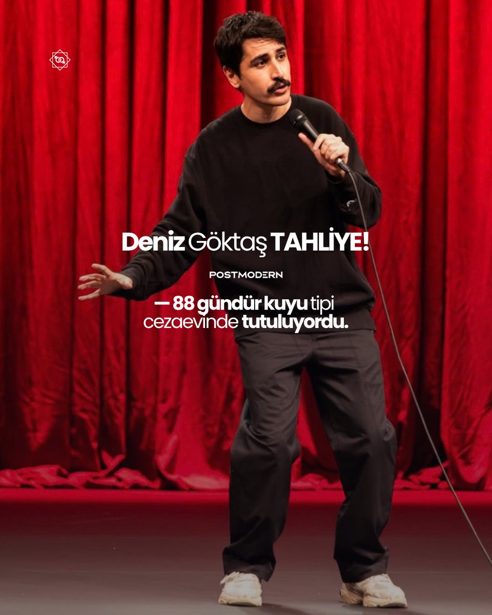 postmodlaw's tweet photo. SON DAKİKA | Deniz Göktaş TAHLİYE!

— 88 gündür kuyu tipi cezaevinde tutuluyordu. https://t.co/B160UXF510