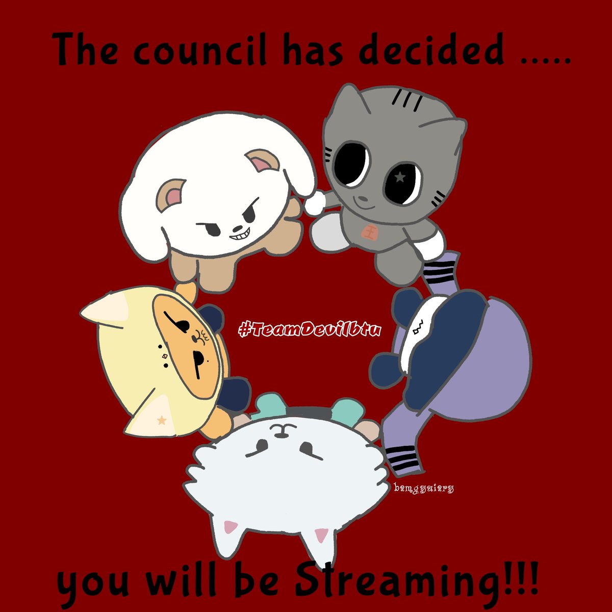 bamgyuiary's tweet photo. #TeamDevilbatu we need to keep streaming! Where are my fellow devil batus?โจ https://t.co/fgPeiFk77I