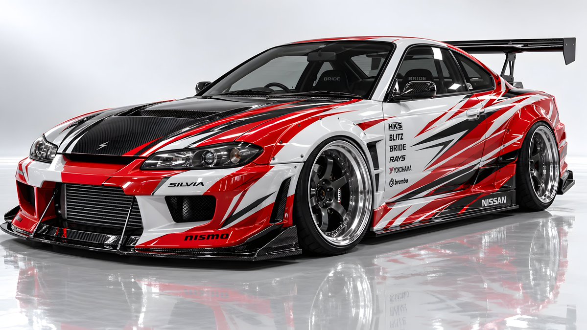 WaifuClaude's tweet photo. Nissan Silvia S15 Red Racing Livery 🔥

Available on DeviantArt:
https://t.co/0cwrYQXQGT

#NissanSilvia #SilviaS15 #S15 #JDM #CustomLivery #RacingLivery #CarArt #AutomotiveArt #DriftCar #ModifiedCar #Tuning #4KArt https://t.co/pegvcO2LFd
