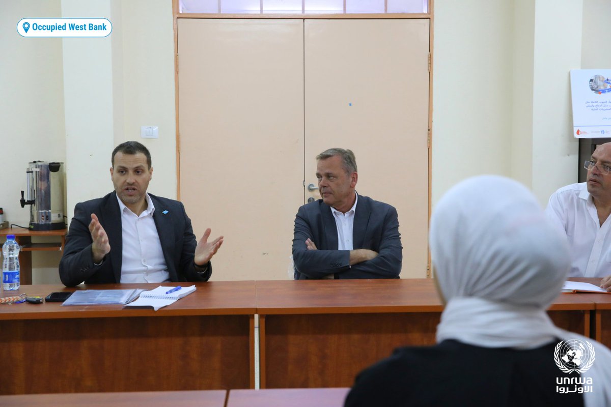 GRFriedrich's tweet photo. 🇳🇱🇺🇳 Pleased to welcome the Dutch Representative in Ramallah, H.E. @MRentenaar, to Am’ari Camp.

The visit highlighted the severe economic pressures facing residents and frequent security incursions.

Amid these challenges, @UNRWA remains present, delivering essential services to #Palestine Refugees.

We greatly appreciate the #Netherlands’ continued support for UNRWA. 🤝