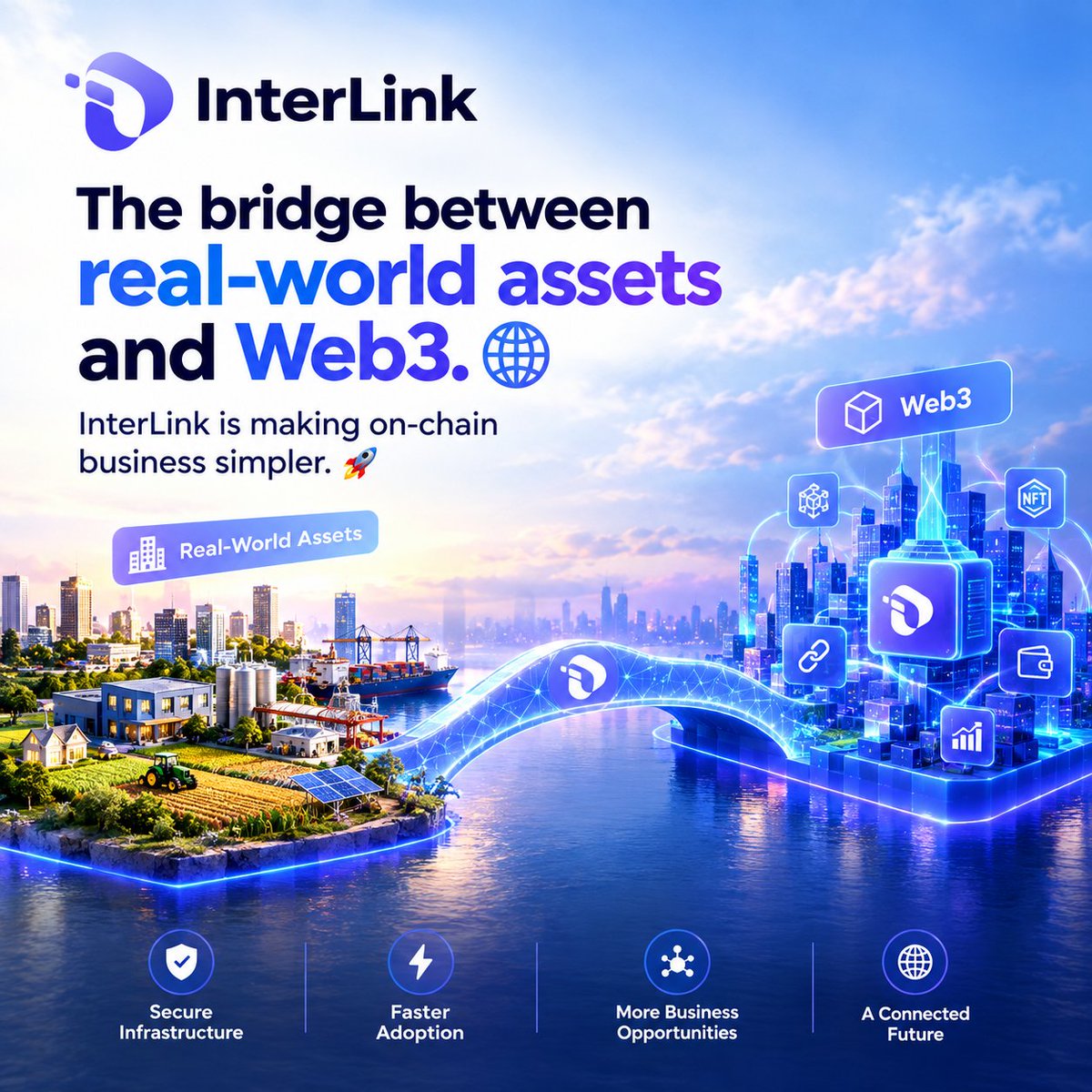 M320Nur440's tweet photo. The bridge between real-world assets and Web3. 🌐
InterLink is making on-chain business simpler. 🚀#InterLink #ITL #ITLG https://t.co/TIhPdh1Xrh