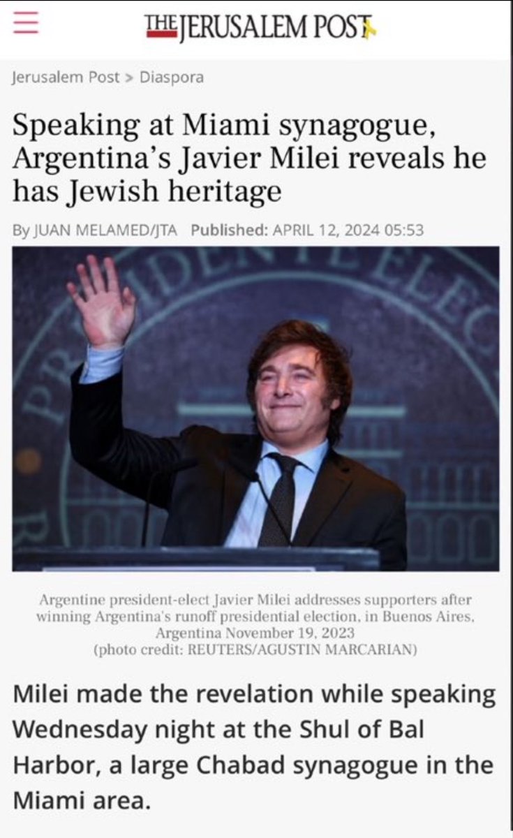 IanMalcolm84's tweet photo. @elonmusk @JMilei He’s ALSO jewish

Is anyone suprised Elon is cucking for him? https://t.co/Kb37d1fMKX