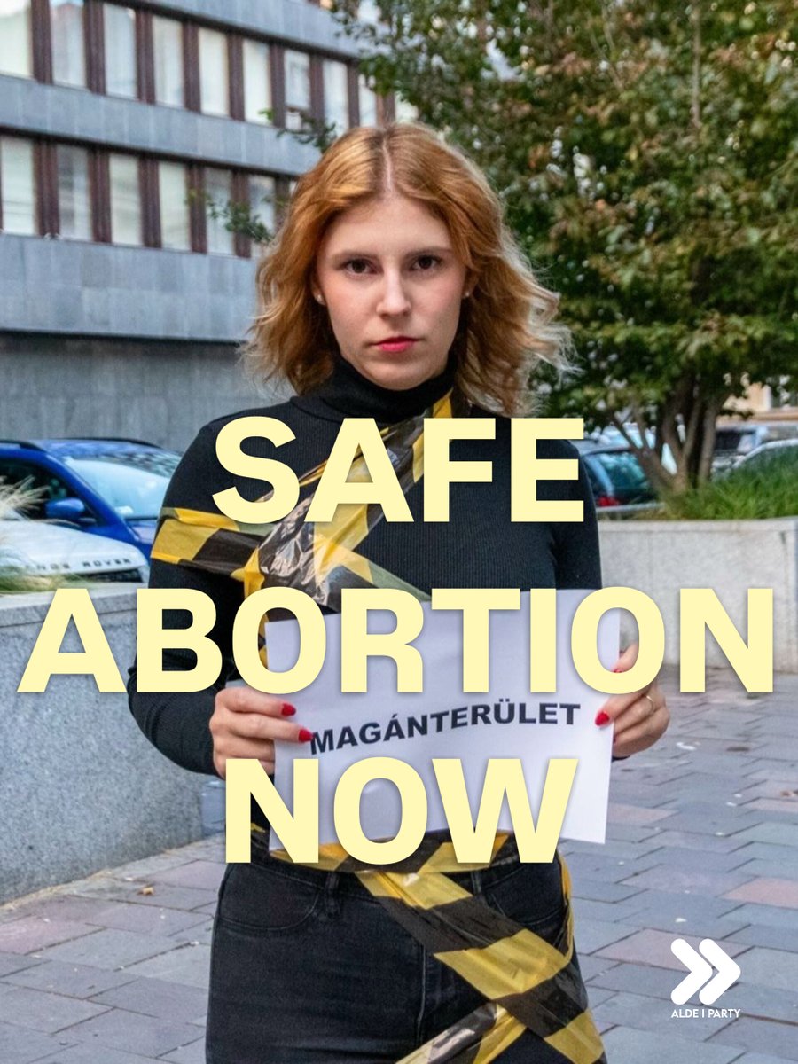 ALDEParty's tweet photo. Forced to listen to a fetal heartbeat before you can access an abortion.

That’s not women’s healthcare. It’s pressure.

Hungary’s so-called “heartbeat decree” has no place in a Europe that respects women’s rights. 

Our member party @momentumhu is fighting to end this rule, and we stand with them. Abortion must be safe and accessible everywhere in Europe.

#SafeAbortionDay