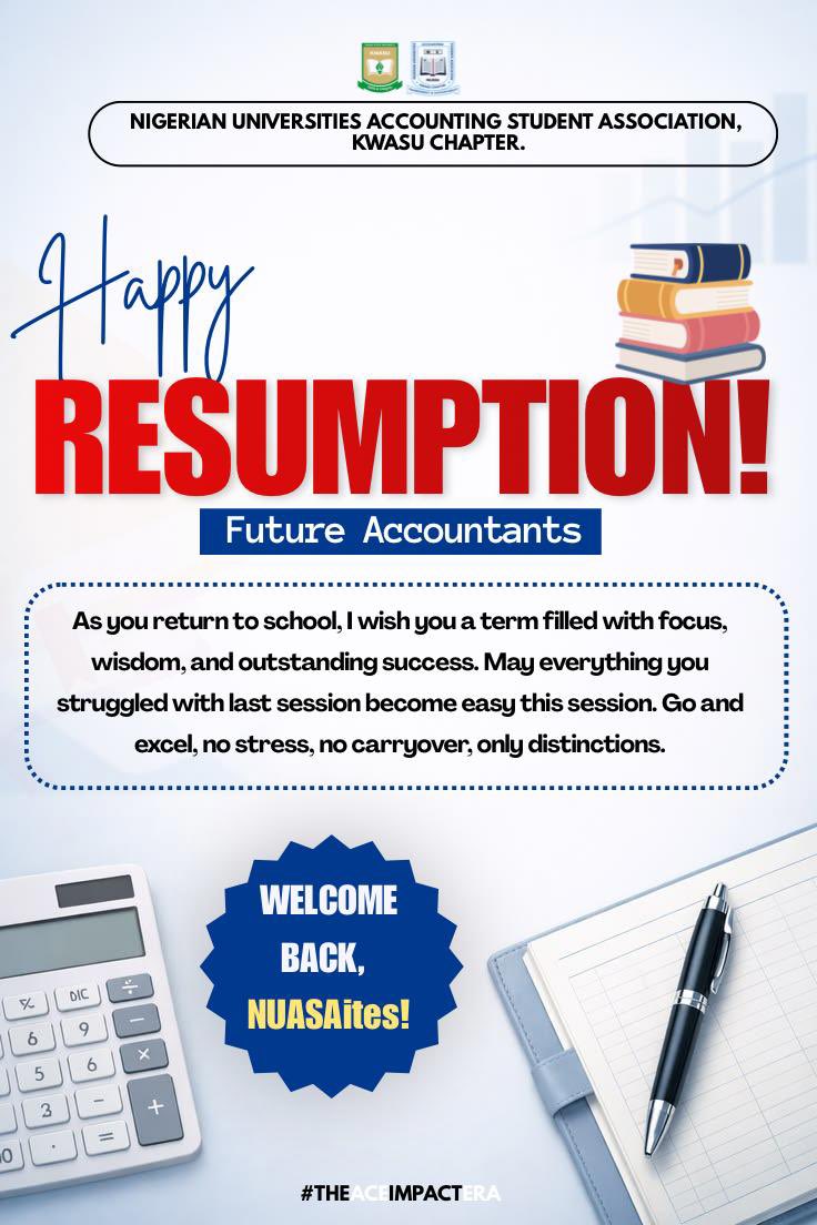 NuasaKwasu's tweet photo. Happy Resumption, Nuasaites! https://t.co/UEgqAwG0fg