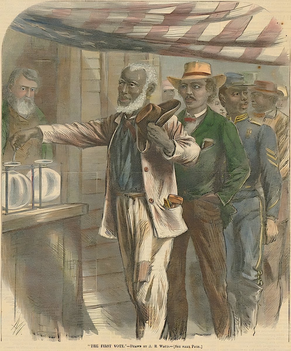 BerniceKing's tweet photo. On September 28, 1868, white mobs in Opelousas, Louisiana, unleashed racial terror as Black citizens were beginning to exercise newly gained voting rights during Reconstruction. An estimated 200 Black people were killed. The violence was so effective at suppressing Black political participation that, weeks later, Ulysses S. Grant received not a single vote in St. Landry Parish.

The right to vote has never been only about access to a ballot. It is also about being able to exercise political power without intimidation, violence, or fear.

We honor those who were killed by telling the truth about what happened and by protecting the freedom of every eligible voter to participate fully and safely in our democracy.

#Opelousas #VotingRights #BlackHistory #Democracy #HumanDignity