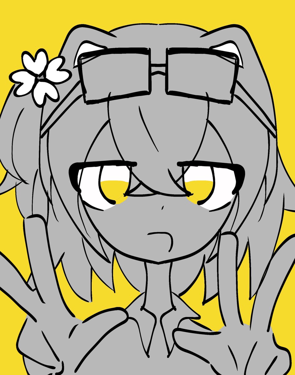 t69_kx's tweet photo. 代理ちゃん描かせていただきました！
ちょっとおめめジト目すぎたかも！！
すいません！！！でも楽しかったです！ https://t.co/1IVG9x42gw