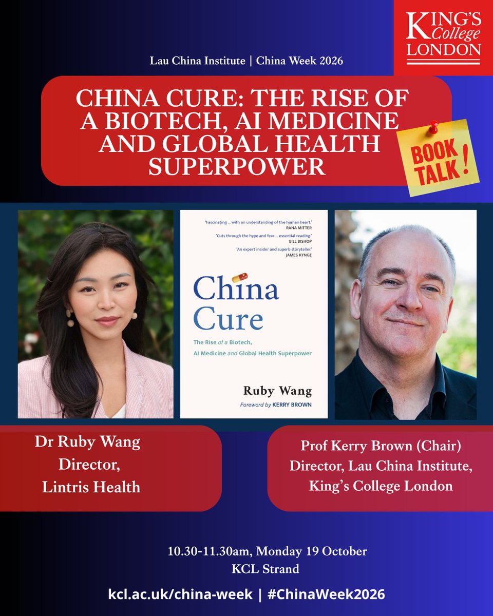 lauchinainst's tweet photo. Join us on Monday 19 October as we kick off China Week 2026 with an exciting series of events! 🇨🇳

Featuring @RcjWang @danissolomon @OliviaCheung_oc and more

Explore the full programme and sign up for events at https://t.co/uSo3uYyzu0!
#ChinaWeek2026 #LauChinaInstitute https://t.co/sBG9B9u8qO