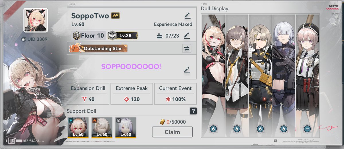 Soppo_Two's tweet photo. For the first time I did all the "endgame" stuff (felt obligated to do it for Soppo event and release) and honestly they're very enjoyable if you like a challenge. The heroic event was probably my favourite out of the three. https://t.co/BxHLFYe40A