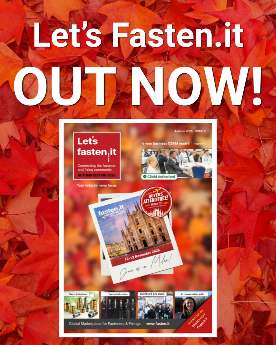 Fastenit's tweet photo. Let's https://t.co/42t756C5ux Autumn 2026 is OUT NOW! 🍁

A big thank you to everyone who contributed, shared their news and helped make this issue possible. ❤️
Take a read of Let's https://t.co/42t756C5ux Autumn 2026 here: https://t.co/L7g3XIZDZh

#letsfastenit #fastenit https://t.co/0EjCYaodMW