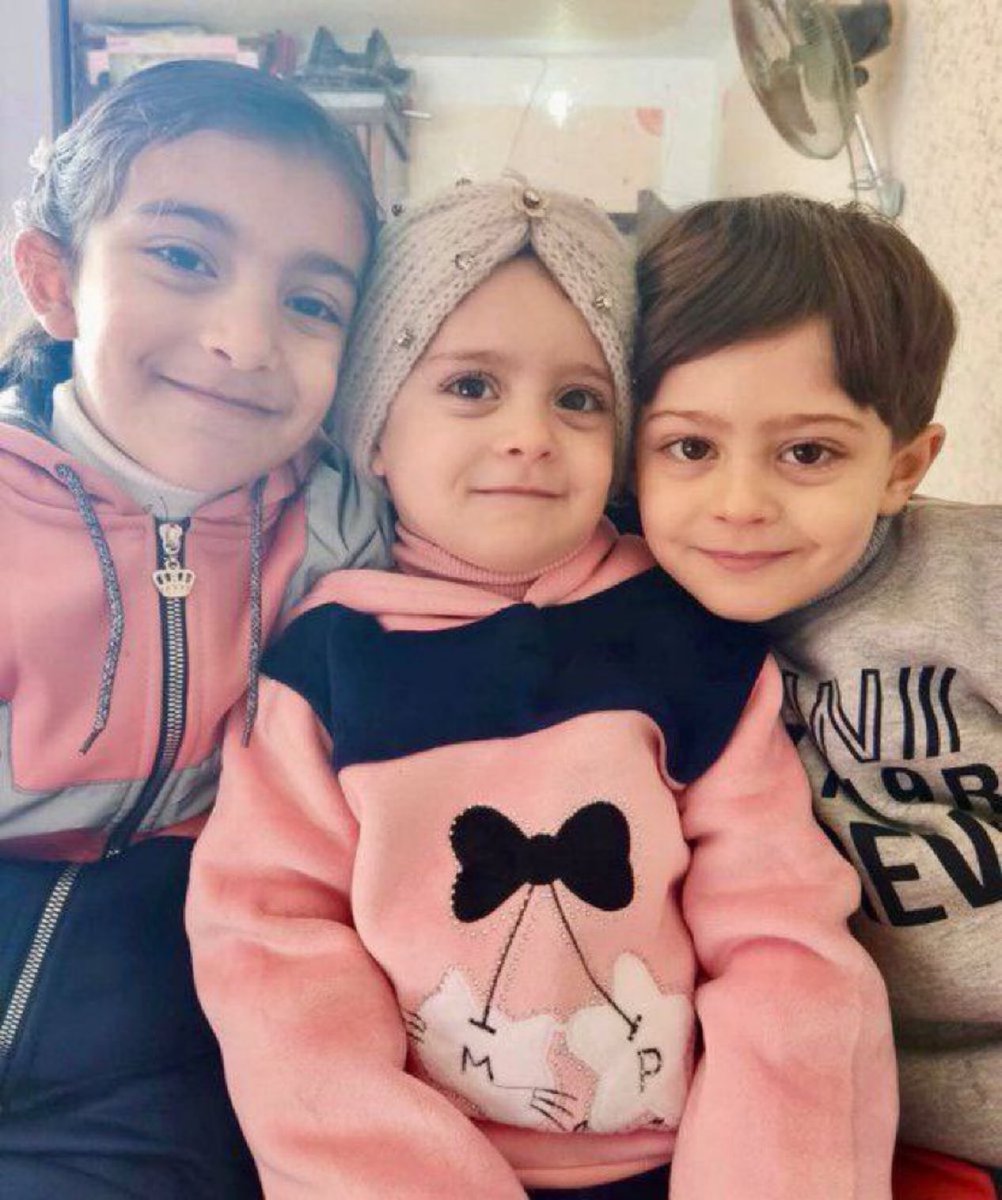 RamAbdu's tweet photo. Suhayb, Ruhaf, and Rima Abdel Rahman Hamdiya were starving when Israel murdered them on June 2, 2025.

Three children. Hungry. Killed. Never forget their names. https://t.co/IBHWuvcPIP