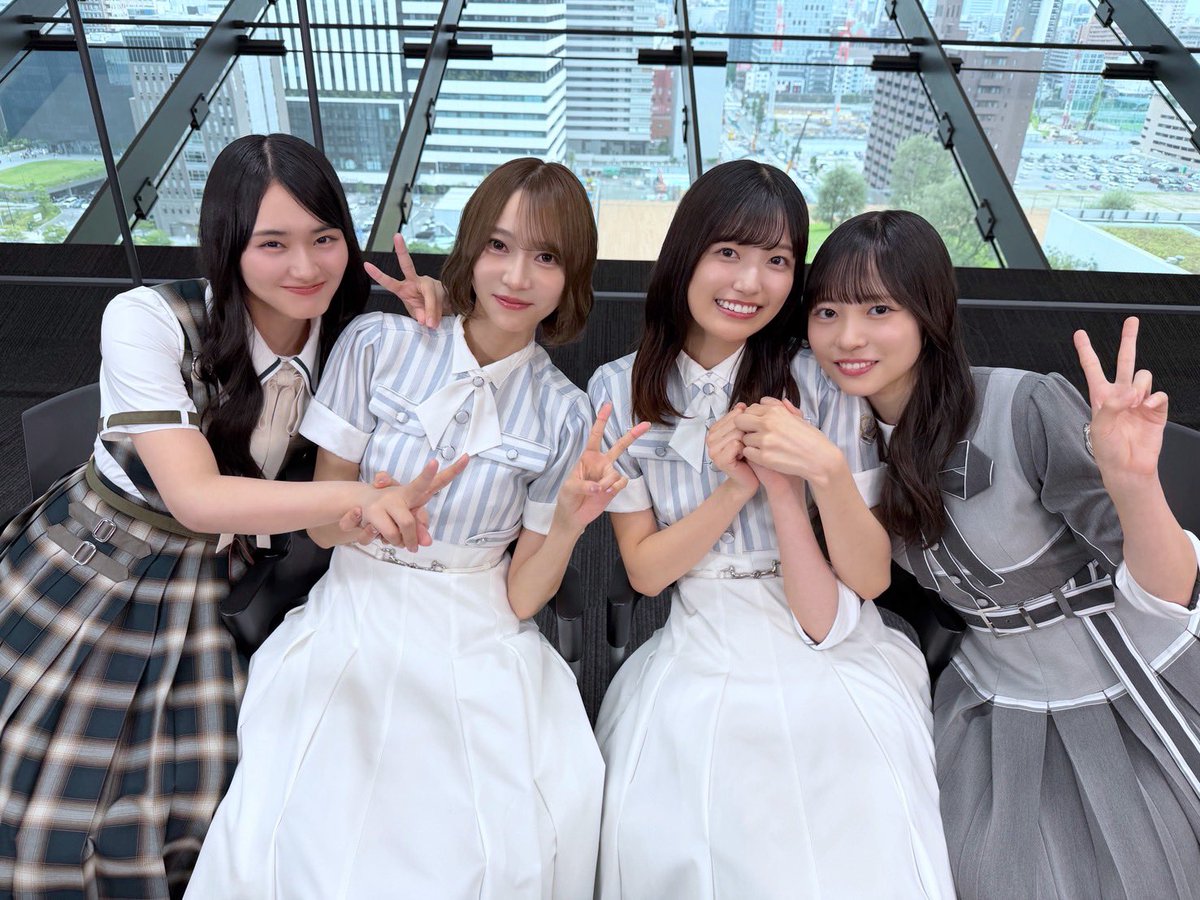 nogizaka46's tweet photo. 明日、9月29日(火)5:00～
ABCテレビ「おはよう朝日です」の芸能コーナーで
#弓木奈於 と #五百城茉央 がコメント出演致します🍀✨

#櫻坂46 の #山﨑天 さんと #日向坂46 の #正源司陽子 さんと
青葉坂46オーディションについてお話させていただきました💜🩷🩵

ぜひ、ご覧ください😘！

https://t.co/UOjFX3xUnH

※生放送のため放送内容が変更になる可能性があります

#おはよう朝日です
#青葉坂46オーディション
#青葉坂46
#乃木坂46