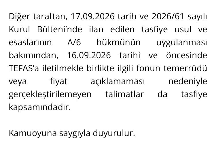 Tlp571's tweet photo. #tly fiyatının açıklanmaması yatırımcının suçu değildir!   16.9 kapanış fiyatı açıklanmalı, PBLK olanların işlemleri o günün kapanış fiyatı üzerinden kesinleştirilmelidir. 13.30 öncesi satış verip payı PBLK olanlar tasfiye havuzuna dâhil edilemez! #tly @spkgovtr https://t.co/ekbajyKJIv