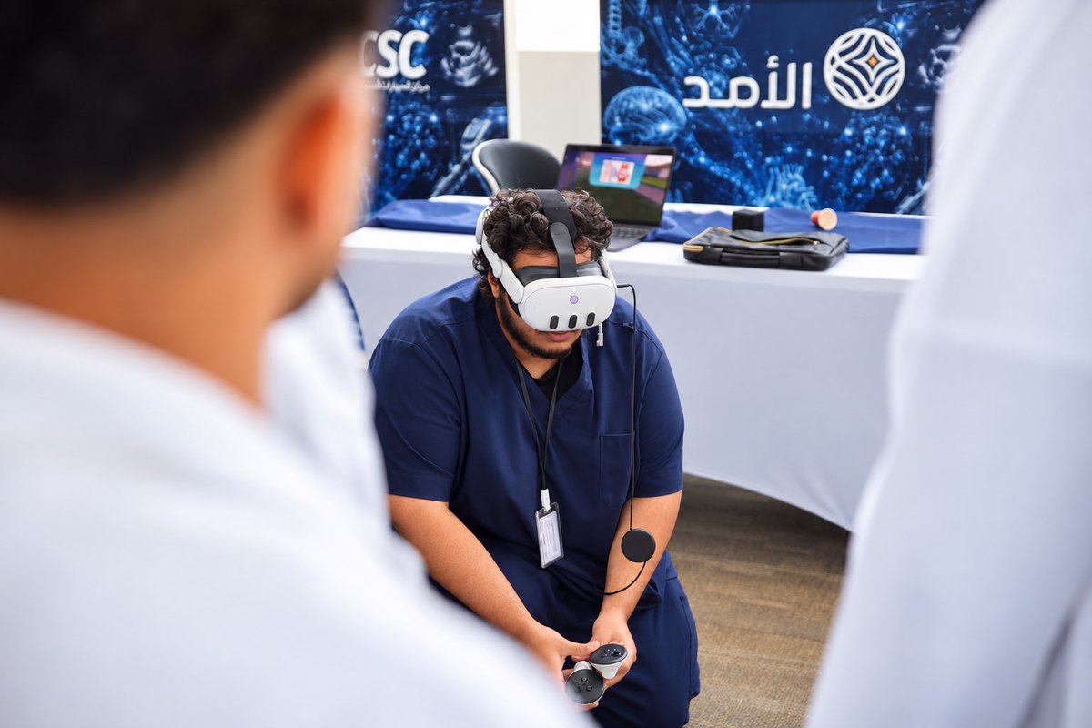 alamadsim's tweet photo. سعدنا بزيارة سعادة وكيل جامعة الملك سعود بن عبدالعزيز للعلوم الصحية للشؤون التعليمية أ.د. عبدالمحسن الكشي لركننا في معرض أسبوع المحاكاة السريرية، واطلاعه على تجارب «المستشفى التعليمي الغامر» للقرار السريري وخطوات الإجراء.
لا نضيف إلى مركز المحاكاة جهازاً؛ نضيف إليه الدليل https://t.co/iwBkdWyFv4