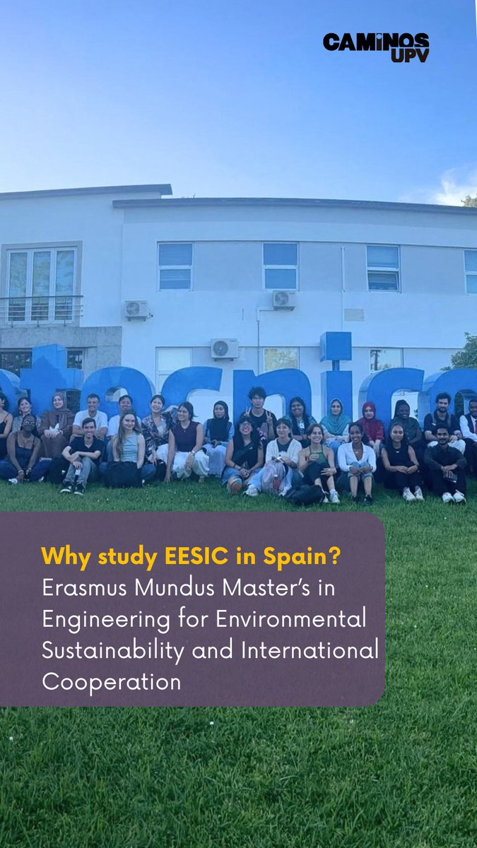 CaminosUPV's tweet photo. 🌏 Would you like to study environmental sustainability and international cooperation across three European universities?
Join EESIC, the Erasmus Mundus Master’s programme connecting universities in Valencia, Lisbon and Trento.
Discover the programme and join @CaminosUPV https://t.co/DsiGLe2HRe