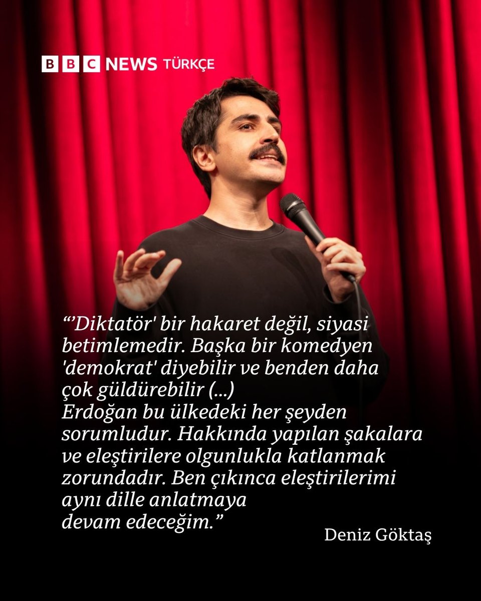 bbcturkce's tweet photo. Komedyen Deniz Göktaş için tahliye kararı https://t.co/tITjdkihID https://t.co/TG5LY907p9