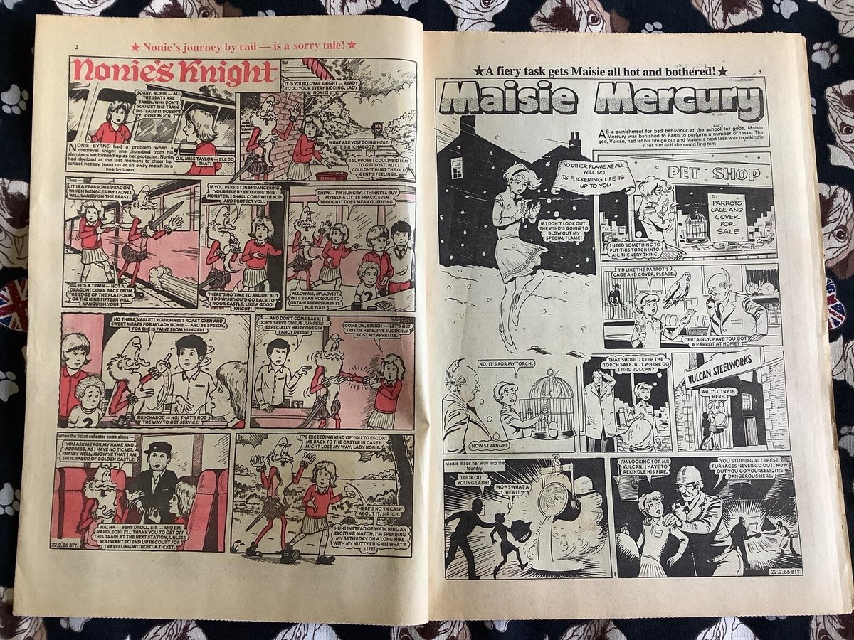 WatsonsVintage's tweet photo. NEW LISTING - RARE Vintage February 22 1986 Bunty Comic - Comic Strip Stories - Collectable - Childhood Nostalgia - Fun Gift For Her - Separated Pages https://t.co/gk2HnsIdPU via @Etsy #VintageComics #Bunty #1986Gift #80sNostalgia #RetroGift #GiftForHer https://t.co/hGgACxEJIs