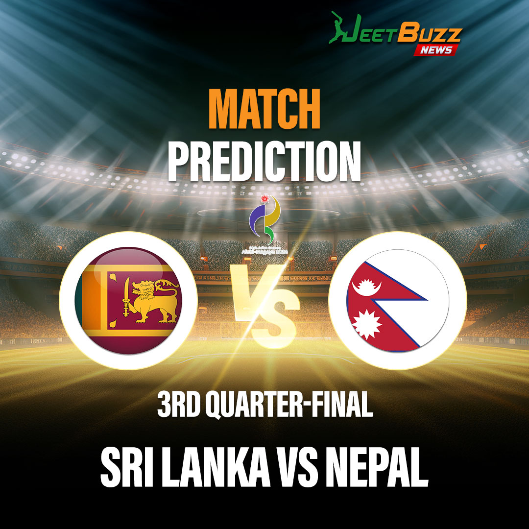 JeetbuzzNews's tweet photo. Nepal vs Sri Lanka Prediction Today | Asian Games Cricket 2026 | 3rd Quarter-Final | Sep 29 – Who will win today’s match between NEP vs SL?
👉 Read More - https://t.co/g52JVX0tx4
#Jeetbuzz #jb #JeetbuzzNews #NepalVsSriLanka #NEPvSL #AsianGames2026 #NepalCricket #SriLankaCricket https://t.co/o53cuzCMES