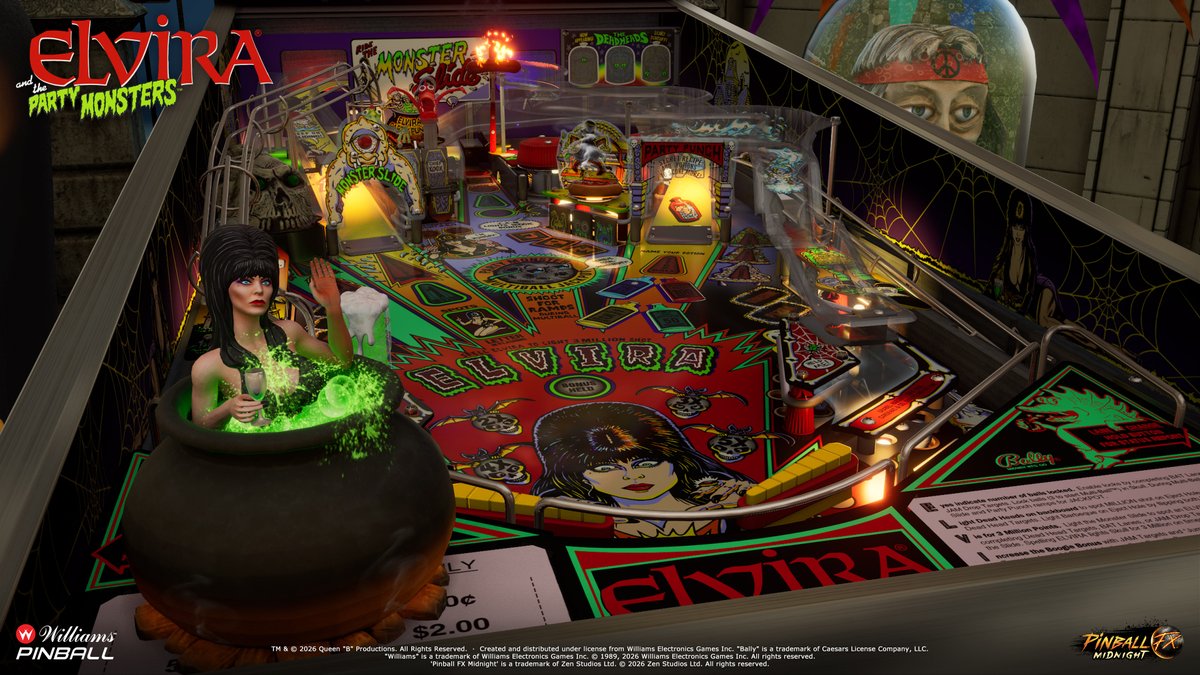 PinballFX's tweet photo. Spike the party with Party Punch!🍹

Collect potions and grow your score by hitting the right ramp. Keep the combo going to light Extra Ball - the longer the party lasts, the bigger the rewards.

Coming October 22!🕸️ https://t.co/ajjCF5ra6m