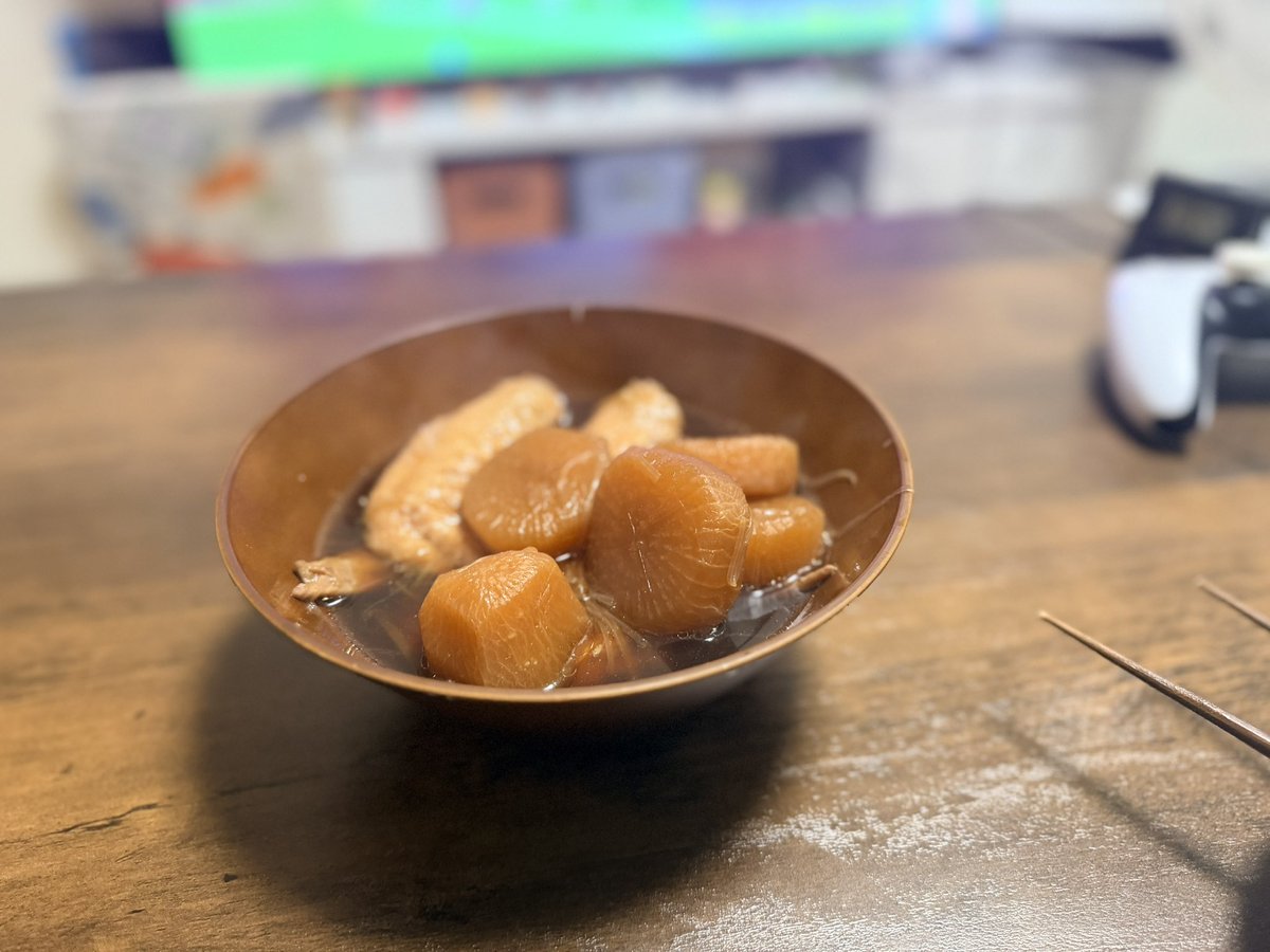 yu_____kiiii's tweet photo. 手羽大根‼️
しみしみでめっちゃ美味しくできた💮 https://t.co/TqjihJmnaP