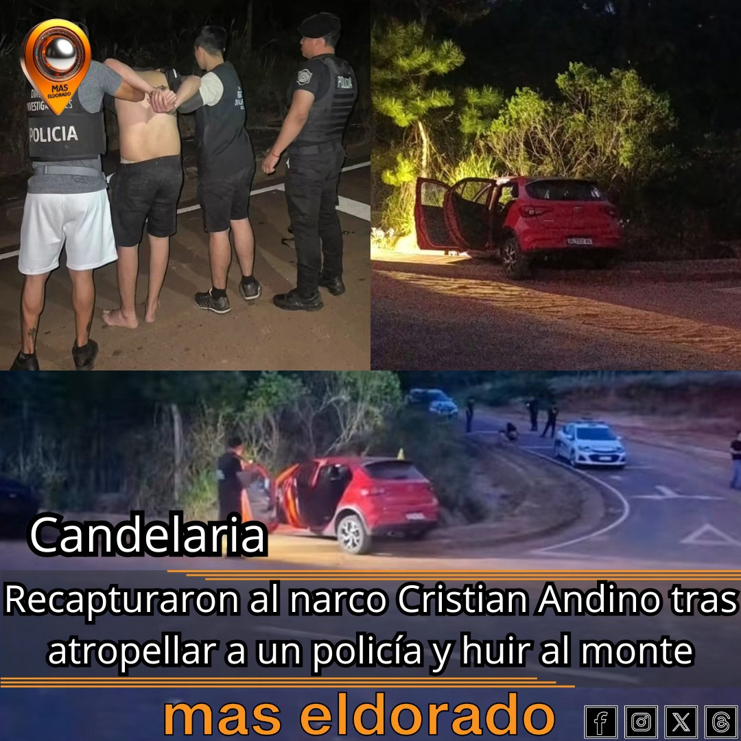 MasEldorado's tweet photo. Esta madrugada en #candelariamisiones, la policía recapturó al narcotraficante...

https://t.co/yD3pmG5x3S https://t.co/8huNROWbpc