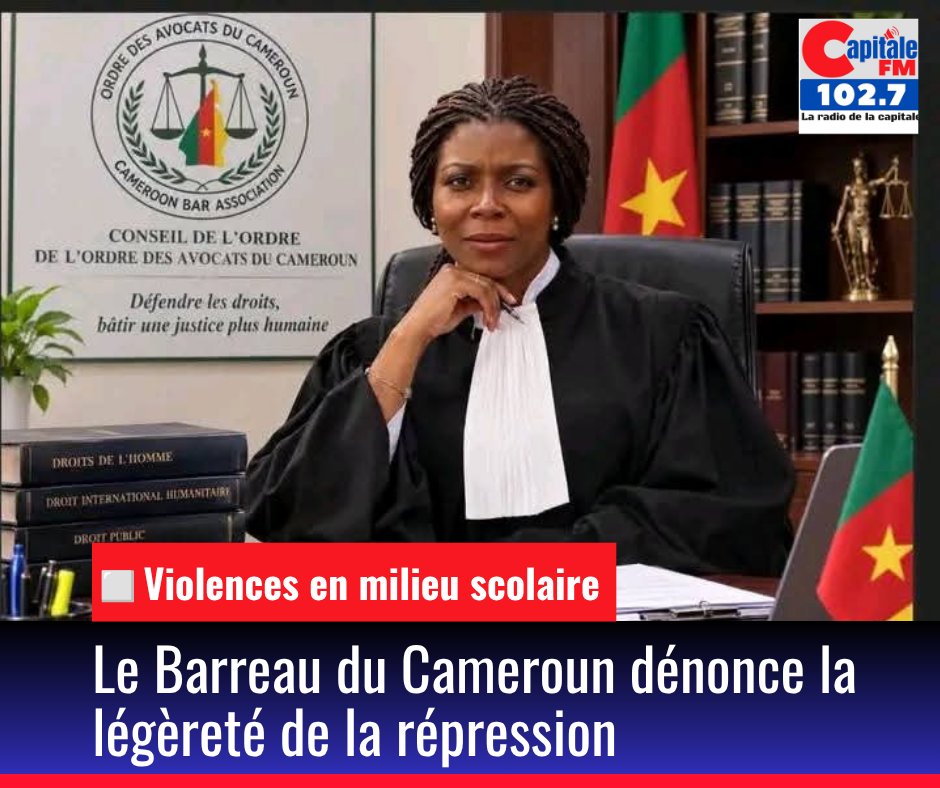 Capitale_FM's tweet photo. Quatre enfants ont perdu la vie dans des écoles au Cameroun entre le 7 et le 18 septembre 2026, selon la Commission des droits de l’homme du Barreau du Cameroun. 1/3 https://t.co/3DGu9gyQPn
