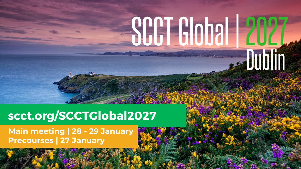 Heart_SCCT's tweet photo. SCCT Global 2027 | Dublin
Join the global cardiovascular CT community Jan 28–29 for cutting-edge science and practical insights. Explore preventive cardiology, acute coronary imaging, photon-counting CT, FFR-CT, plaque quantification &amp; AI/ML.

https://t.co/ir9hdx3xAs https://t.co/B5W2IDe6mW