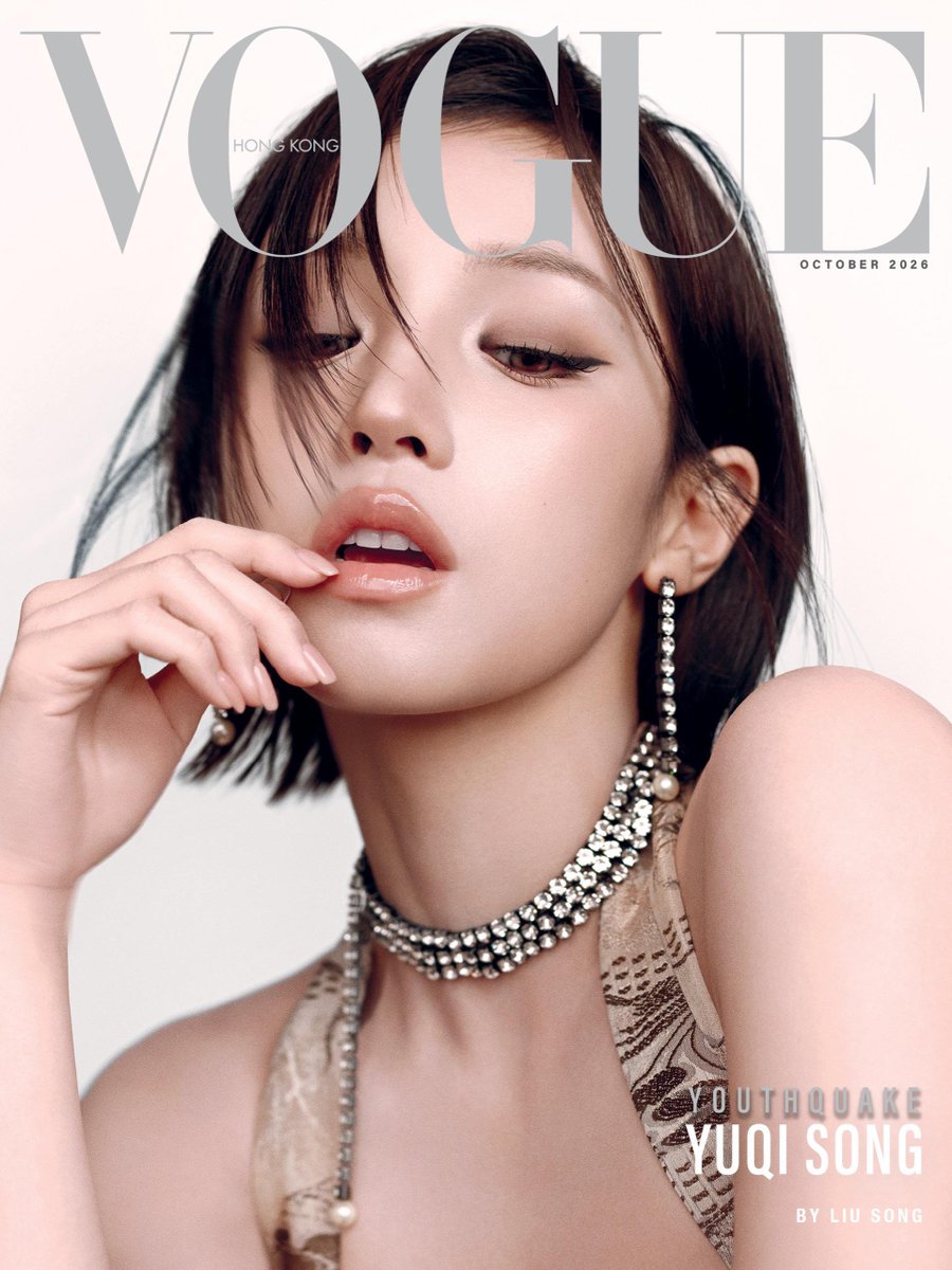 cafewindows's tweet photo. yuqi for vogue hong kong, october 2026 issue 
photographed by liu song https://t.co/WDcx1879ow