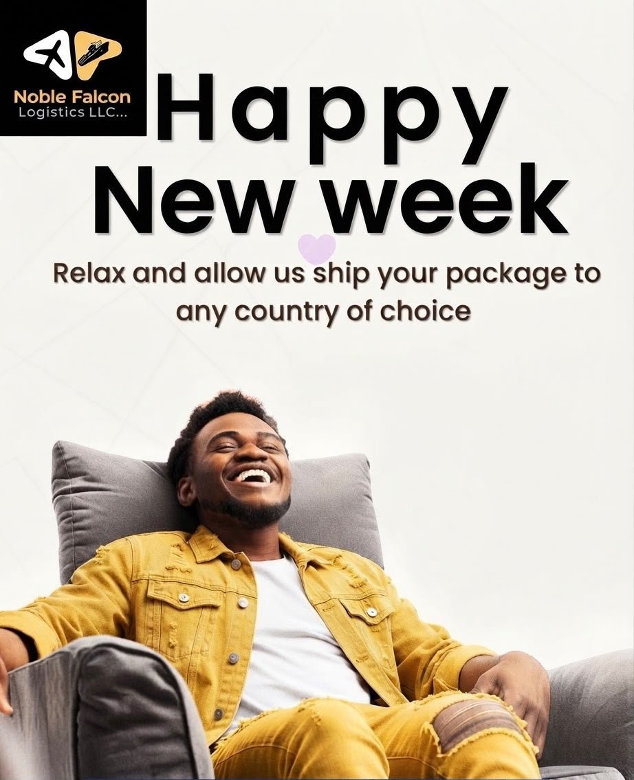 NobleFalconlogi's tweet photo. Happy New Week! No stress — just tell us where, we’ll handle your shipment to any location of your choice.
#logistics #dhlexpress #noblefalconlogistics https://t.co/xysplqdYph