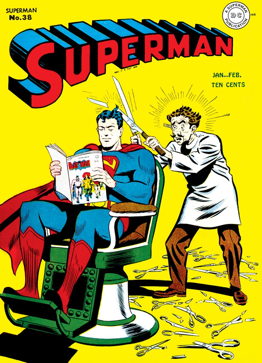 RobMessick's tweet photo. The Superman Man of Steel Gallery Comic is a great place to find some cool original pin ups. This page is by John Byrne!! doing a take on the cover to Superman 38
@DCComics @DCOfficial @Superman
#JohnByrne
#DCComics #ActionComics @JamesGunn https://t.co/V2EgLeCa8b
