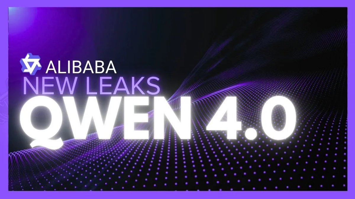 BilalGreyrat's tweet photo. 🚨 Qwen 4 is coming.

Alibaba has confirmed that its next-generation Qwen 4 model is currently in training.

And the crazy part? 👀

Qwen 4.5 and Qwen 5 are planned to eventually scale up to 5–10 trillion parameters.

The next Qwen generation could be HUGE. https://t.co/9JGsj5vUvA
