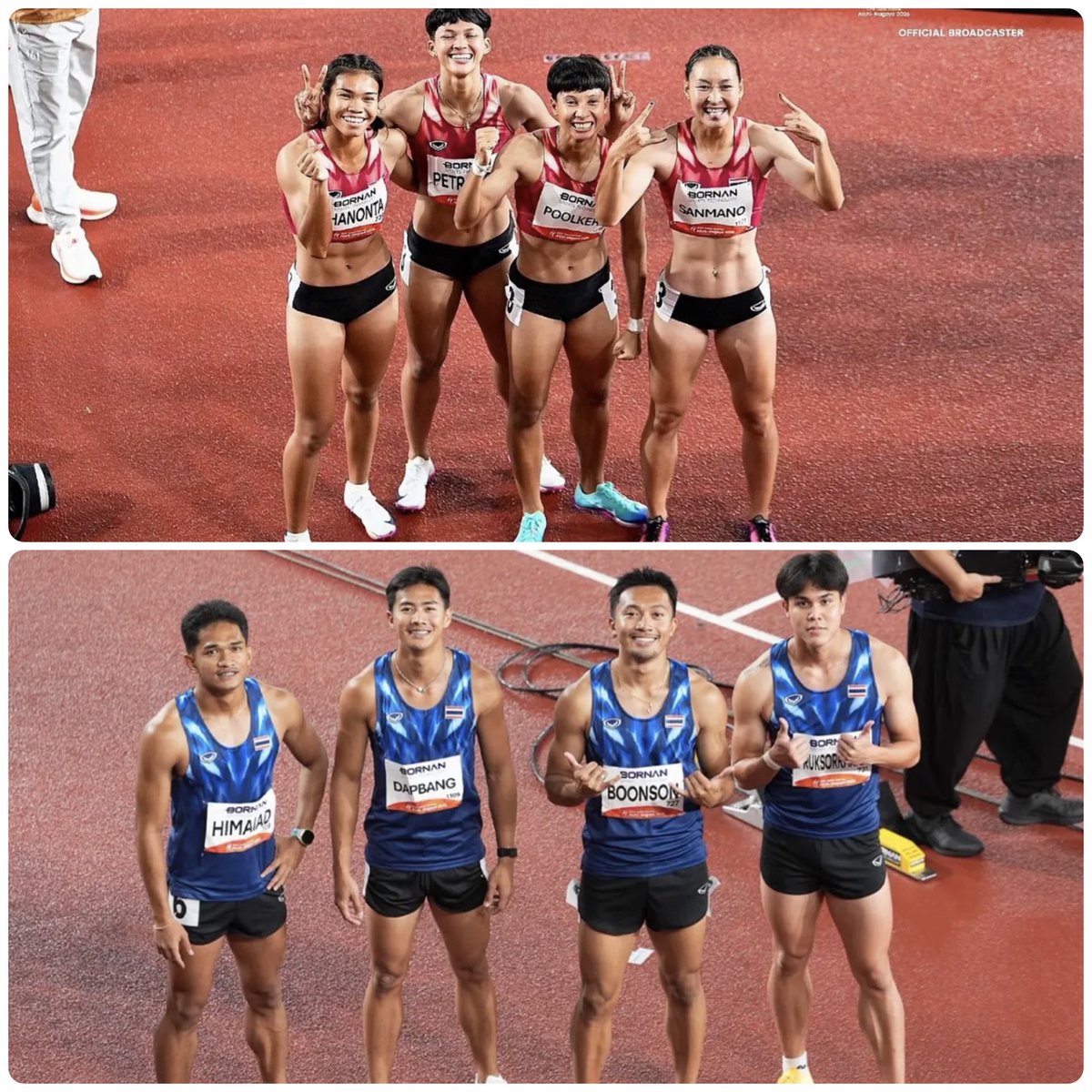 mini_giant_kyum's tweet photo. วันนี้ 4x100 เมตรหญิงและชาย ชิงเหรียญทองประมาณ 2 ทุ่มกว่า อย่าลืมนะคะ 

#เอเชียนเกมส์ #เอเชียนเกมส์2026 https://t.co/KSDiT8HECw