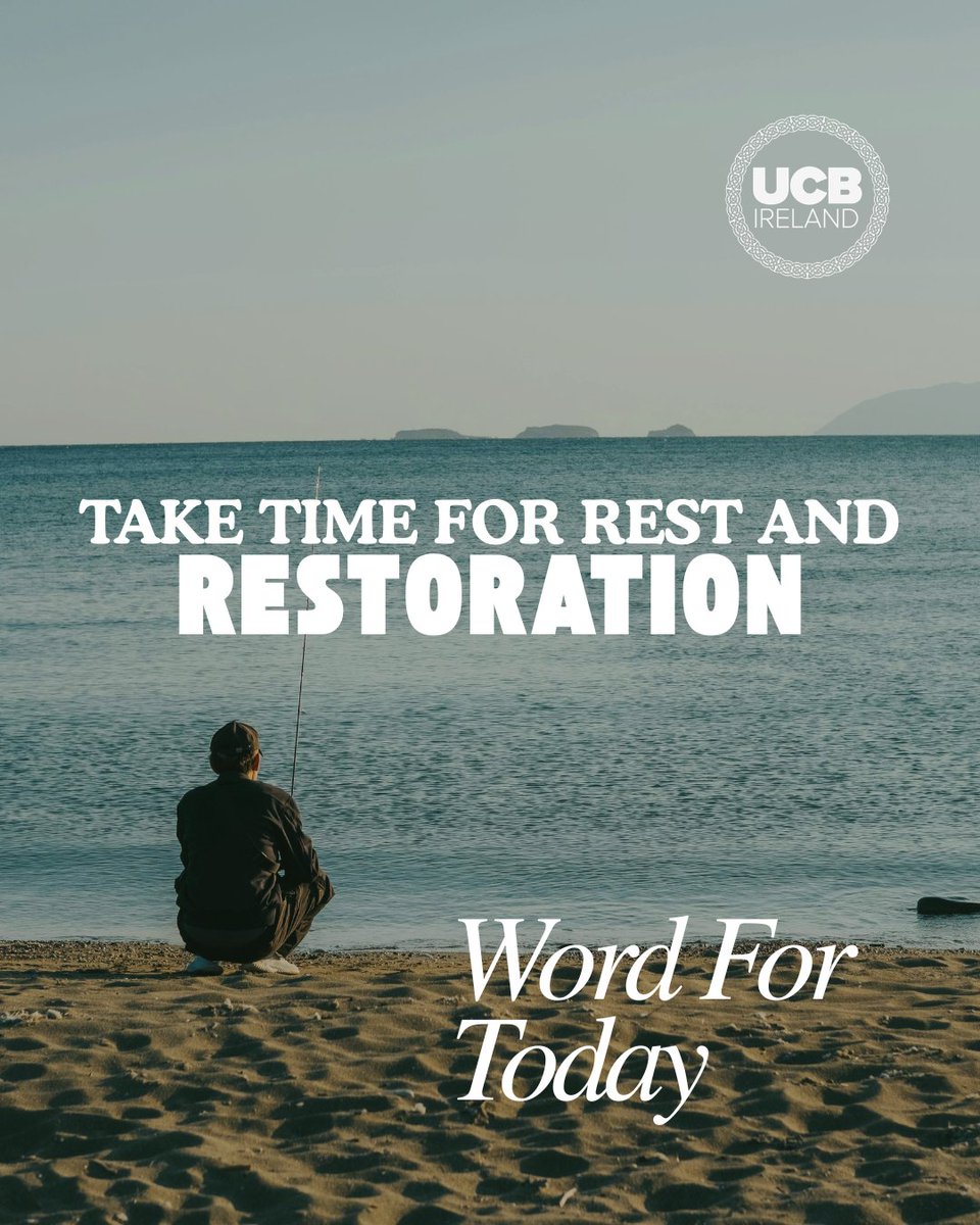 ucb_ireland's tweet photo. Rest is part of God’s design for us. Take time today to pause, breathe and allow God to renew your strength. Read today’s Word For Today for encouragement.
#UCBIreland #WordForToday #Rest https://t.co/QT9epcJZKg