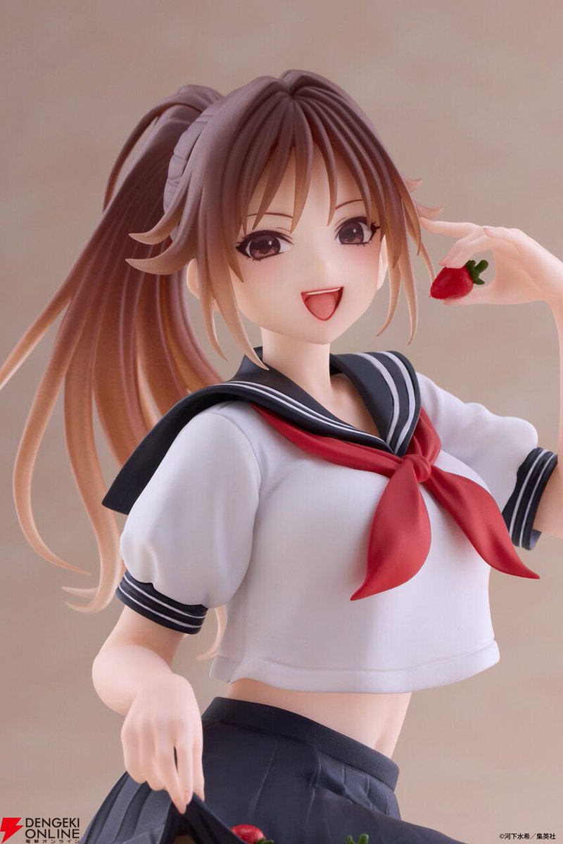 dengekionline's tweet photo. 『いちご100％』北大路さつきがDesktop Cuteフィギュア化。挑発的なポーズと健康的な太ももがたまらない
https://t.co/Cr1wNjYPXG

・可愛い座りポーズのDesktop Cuteシリーズ
・12月登場予定
・見えない部分の造形にも強いこだわりが…!?

東城・西野と揃えて飾りましょう！ https://t.co/M48fTHFWru
