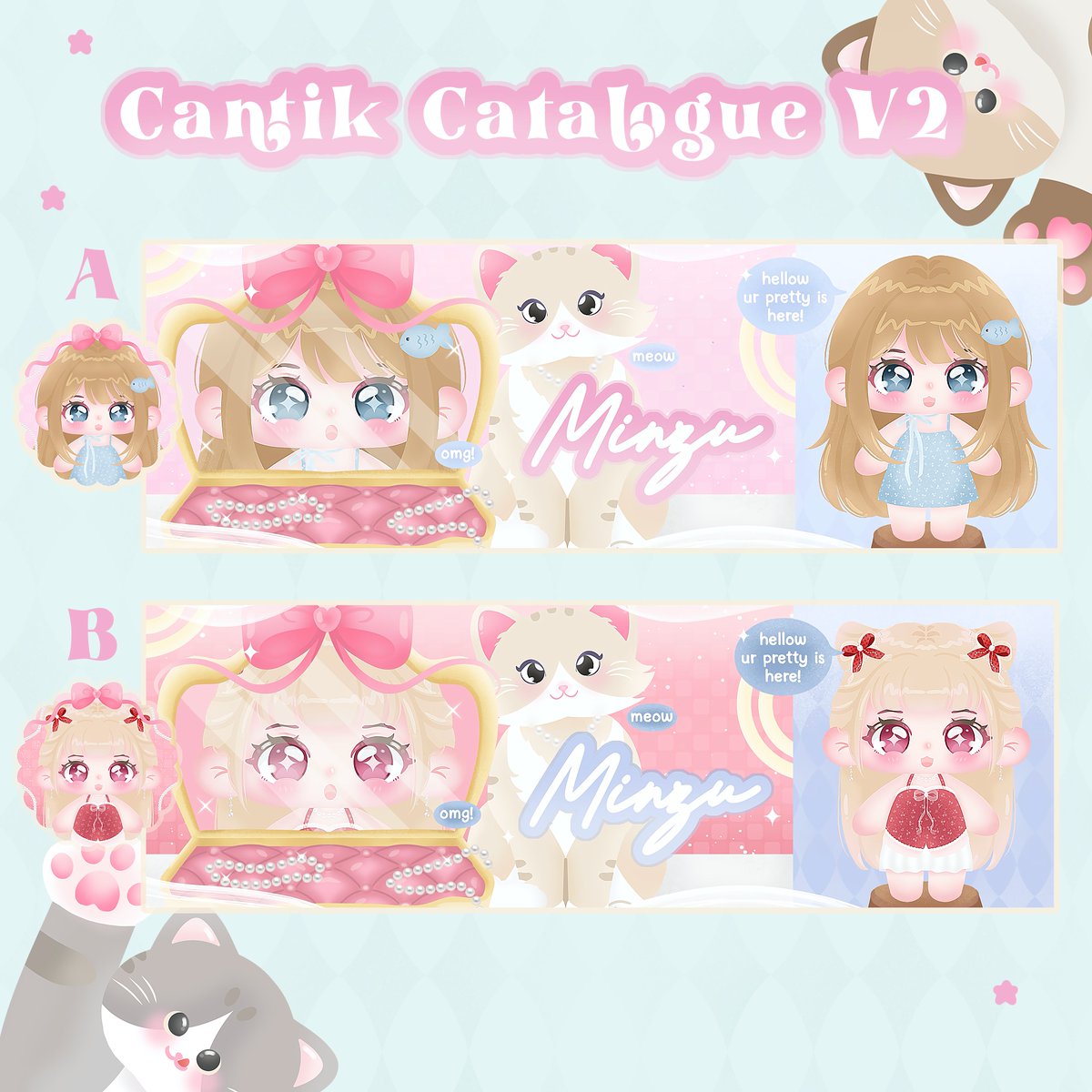 m0_0nzu's tweet photo. 𖥦  help rt, thank you😋💗  ა 

halOoow minzu membawa rs layout chibi dari katalog ‘cantik’ V2 🐰🧸🩰 . . price 23k 🪄 free retext

jika berminat sung dm aja yaw🐟😘
▸   𖥻 ִ  #bealanjaㅤ https://t.co/TLUXoMvL37