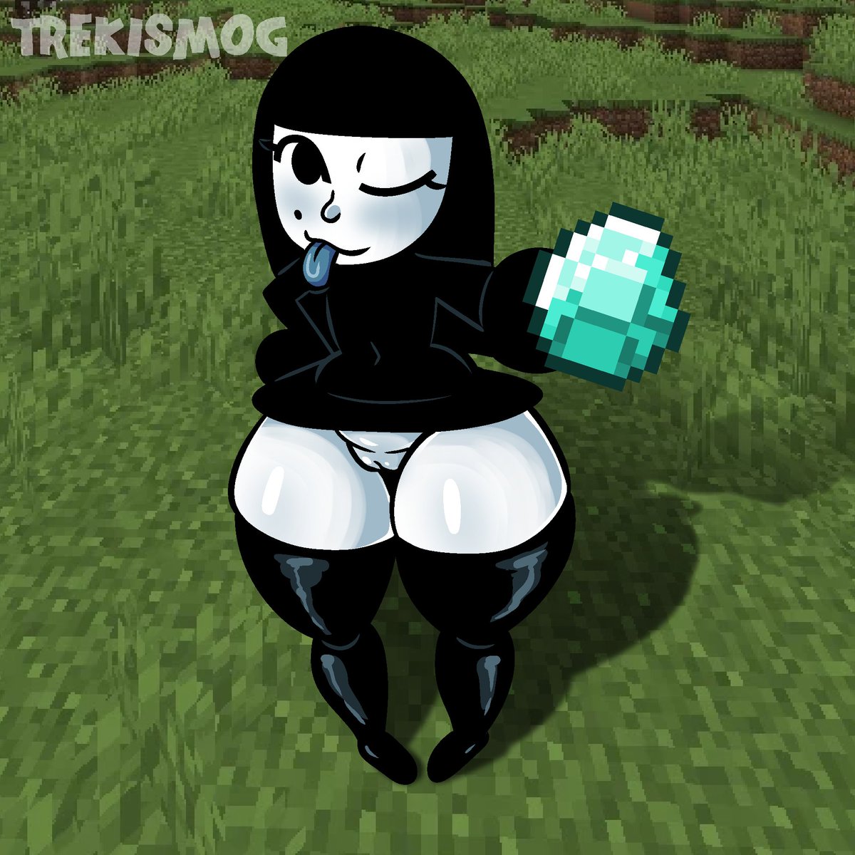 Trekismog's tweet photo. Minecraft horror sucks, but Ava is so fucking hot~💎

(+ Futa Alt) https://t.co/AcSvfrpBwP
