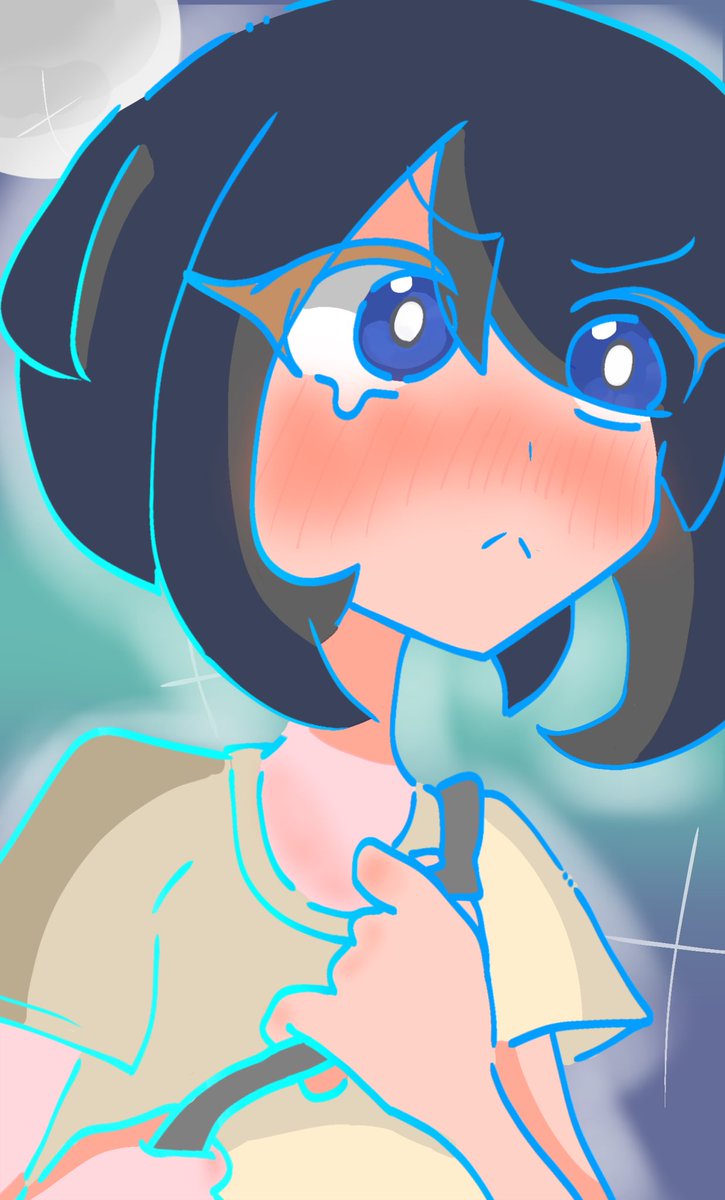 t69_kx's tweet photo. ミヅキちぇぇぇん描かせていただきました！線のグラデーション機能初めて使って楽しかったです！！結構本家と変わってしまいましたすいません！！！ https://t.co/HPOhqE3xDh
