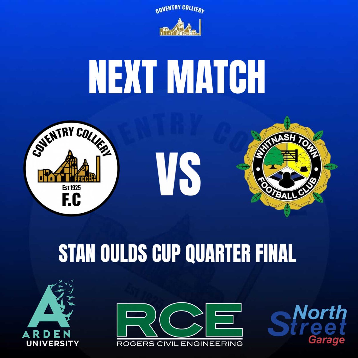 CollieryFc's tweet photo. The rezzies have a big cup game this weekend too as they host Whitnash Town at the Hawkesmill. Whitnash pipped the rezzies in the Telegraph Cup so they're looking to right that wrong in the quarter final of the Stan Oulds Cup.
#UpTheColliery #CoventryColliery π΅β«οΈ https://t.co/pavxTzYL1y