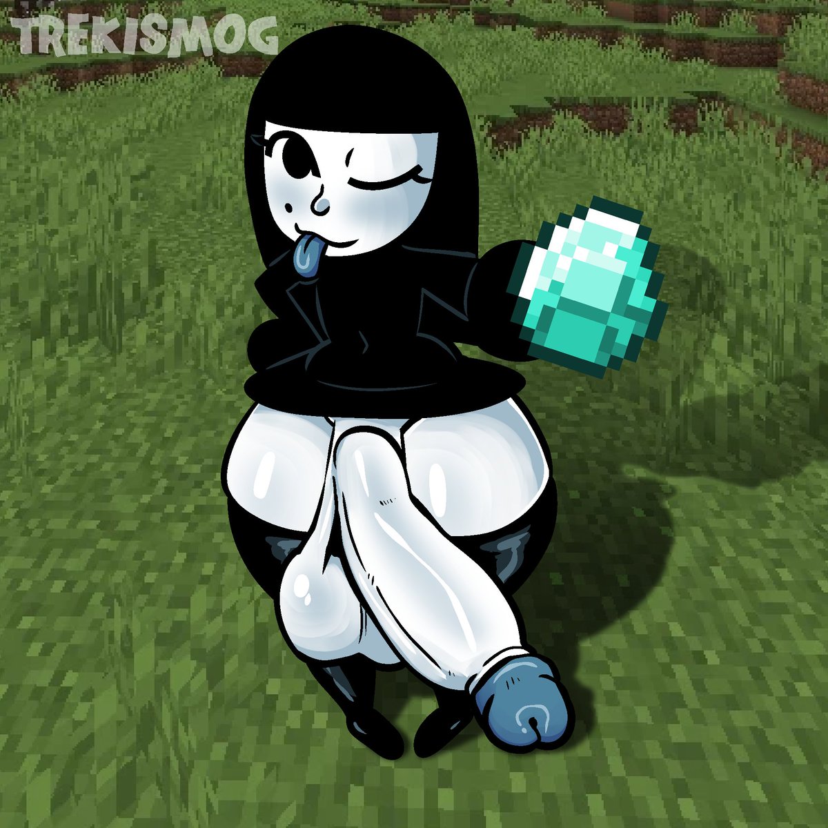 Trekismog's tweet photo. Minecraft horror sucks, but Ava is so fucking hot~💎

(+ Futa Alt) https://t.co/AcSvfrpBwP