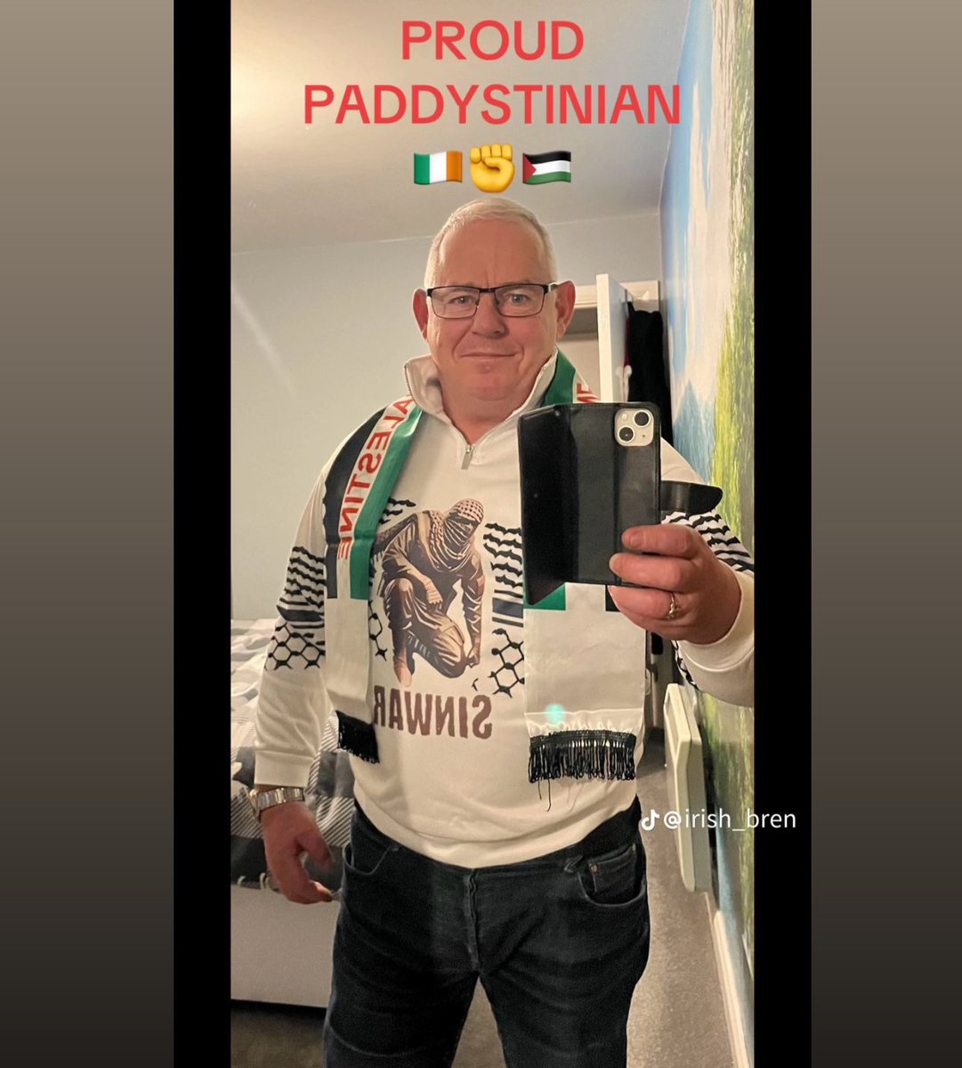 koshercockney's tweet photo. Wearing a Sinwar shirt.

The state of this idiot. https://t.co/4H81eHj4ut