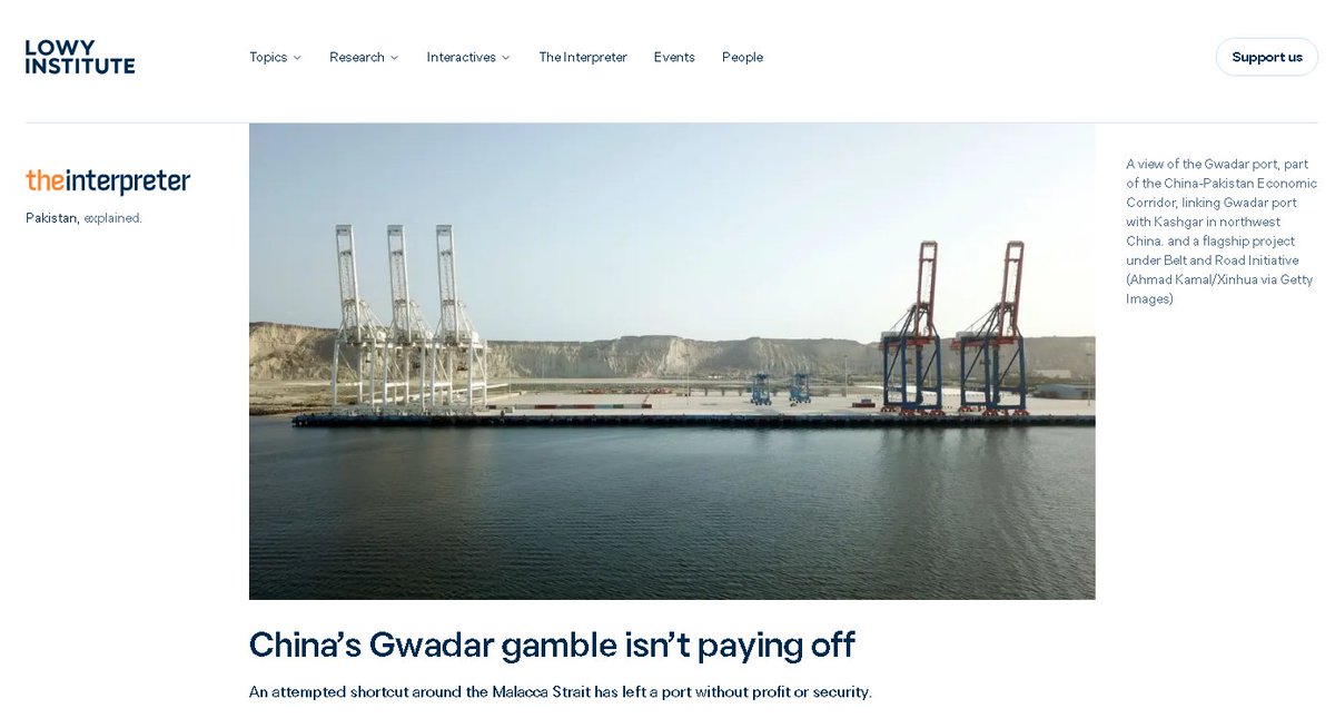 CSM_Monitor's tweet photo. #Gwadar increasingly looks like a bad bet for #China.
Years of spending have delivered weak trade, high security costs &amp; repeated attacks on Chinese interests.
If Beijing scales back, it would show how #Pakistan’s instability turned a flagship CPEC project into a liability. https://t.co/UKLGIdCip2