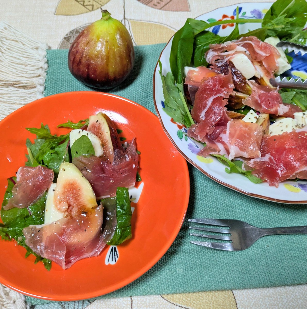 Fjt_sb5's tweet photo. いちじく×おうちアレンジ第2弾🌟
いちじくのカルパッチョ風🥗
いちじくとチーズと生ハムで超簡単！
生ハムメロンみたいで美味しかった💮 https://t.co/UIY4fbhTbu