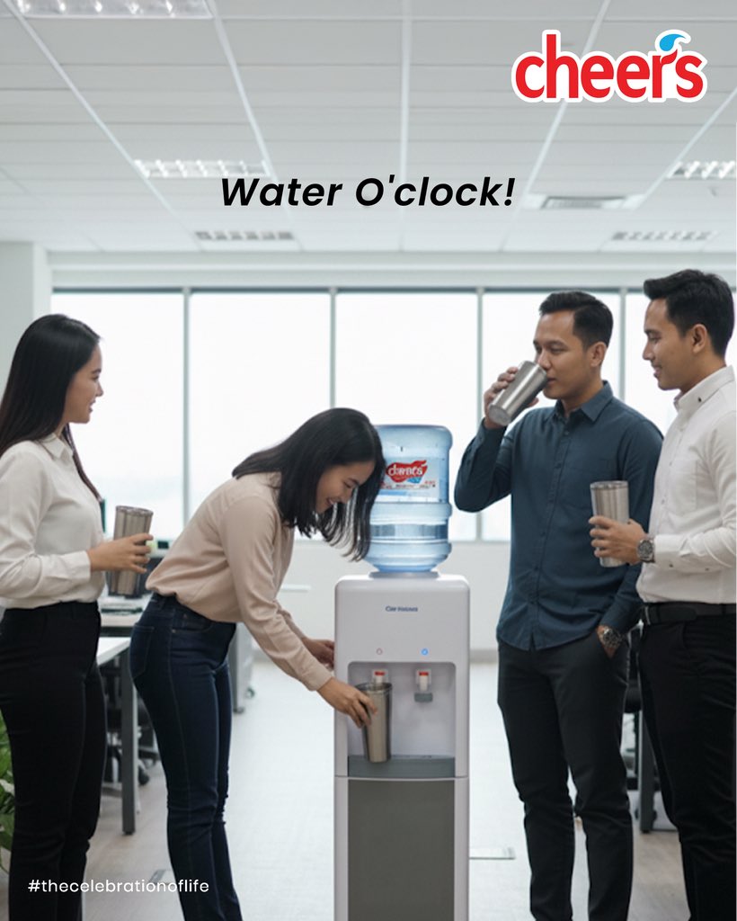 ELFARAFM's tweet photo. Water O’clock! ⏰
Tetap segar dan terhidrasi dengan Cheers❗️
Solusi tepat untuk menghidrasi tubuh pasca olahraga dan menyegarkan hari-hari anda!
Nikmati setiap tegukan yang murni dan penuhi kebutuhan air harian dari tiap tetes kesegaran air Cheers💧 https://t.co/gzOJmiwIa7