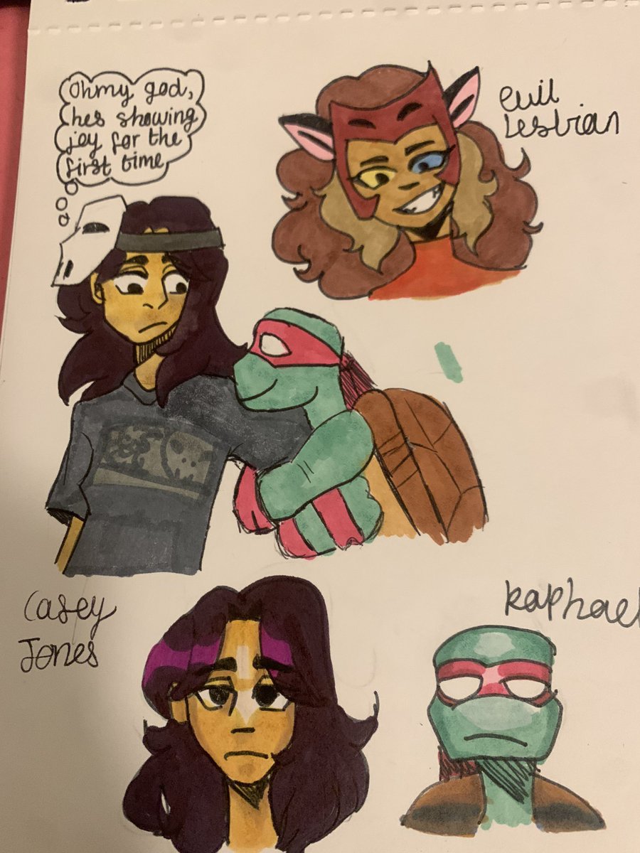 D3LUX4RY's tweet photo. Catra and my first tmnt fanart in about nine months 
#tmnt #shera #spop https://t.co/MgY56m3m73