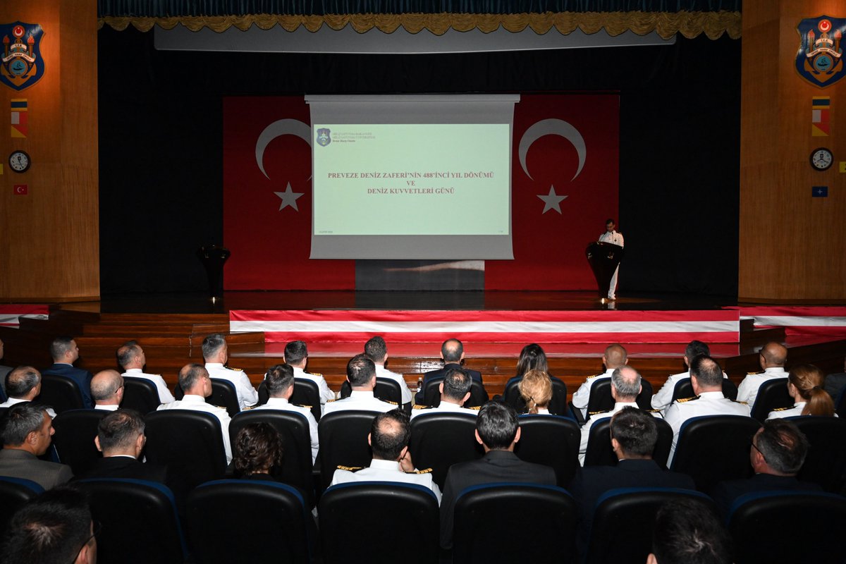 cemalettinsahn's tweet photo. Millî Savunma Üniversitesi Deniz Harp Okulunda 27 Eylül Preveze Deniz Zaferi ve Türk Deniz Kuvvetleri Günü Kutlama Töreni icra edildi. #dho  #msu https://t.co/pWOJSIcTGA