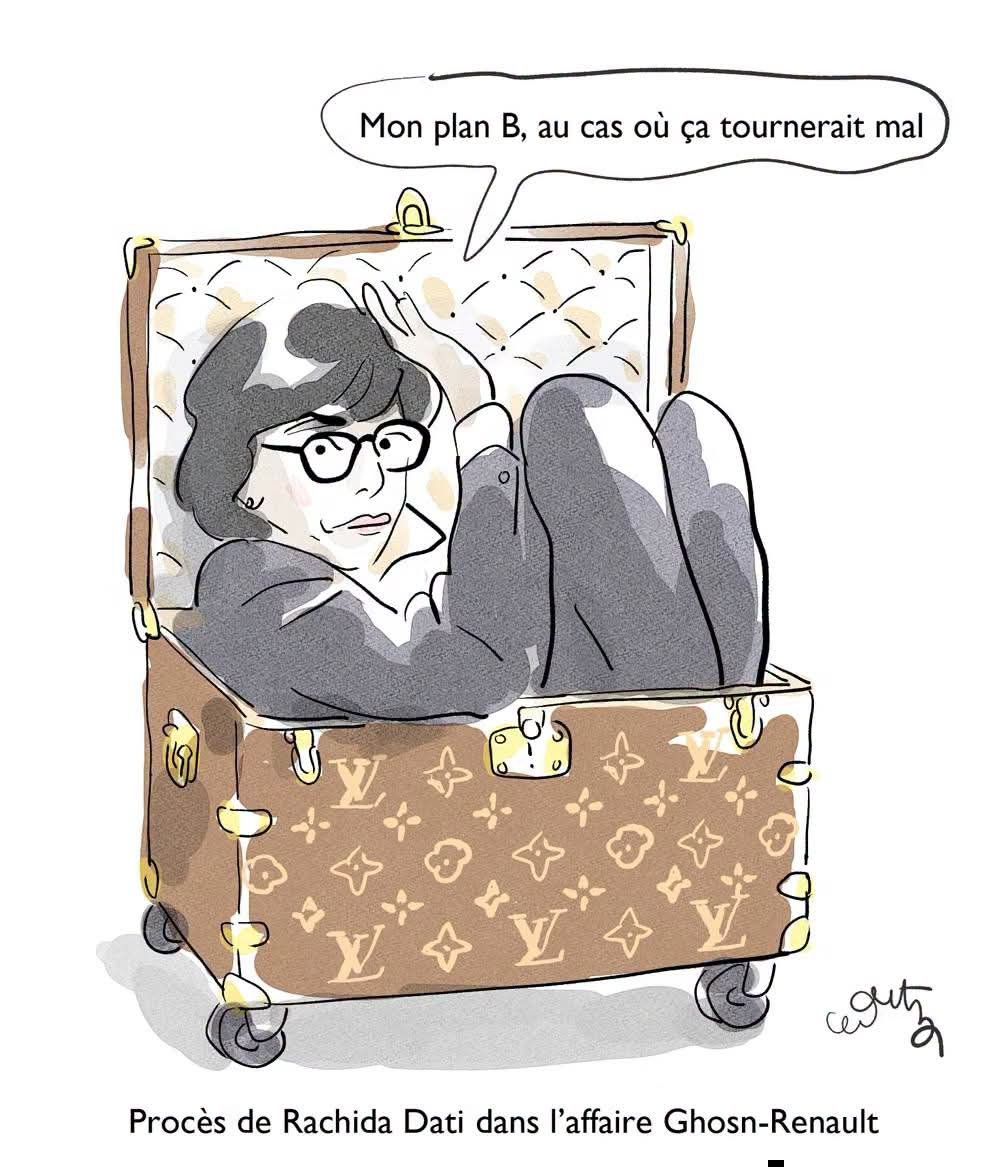 rahim_bellem's tweet photo. Quatre ans dont deux ferme sous bracelet électronique requis contre @datirachida. #Renault #Ghosn. Ce dessin est fou fou. https://t.co/meYQLBD4l7