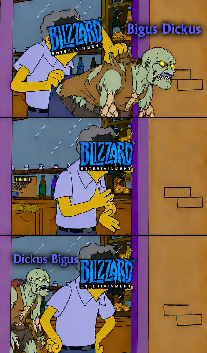 jonzzy's tweet photo. Blizzard dealing with bans and forced name changes in a nutshell https://t.co/OlFvpbZlke